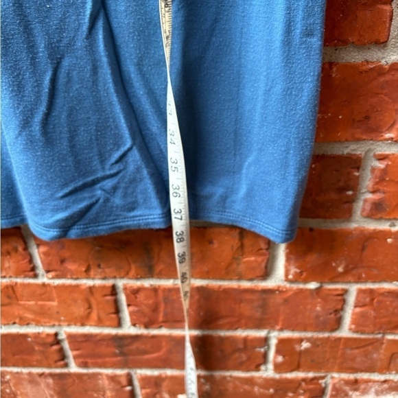 Pure Jill Womens Medium Luxe Tencel Blue Layered Long Sleeve Layered Dress - Picture 8 of 9